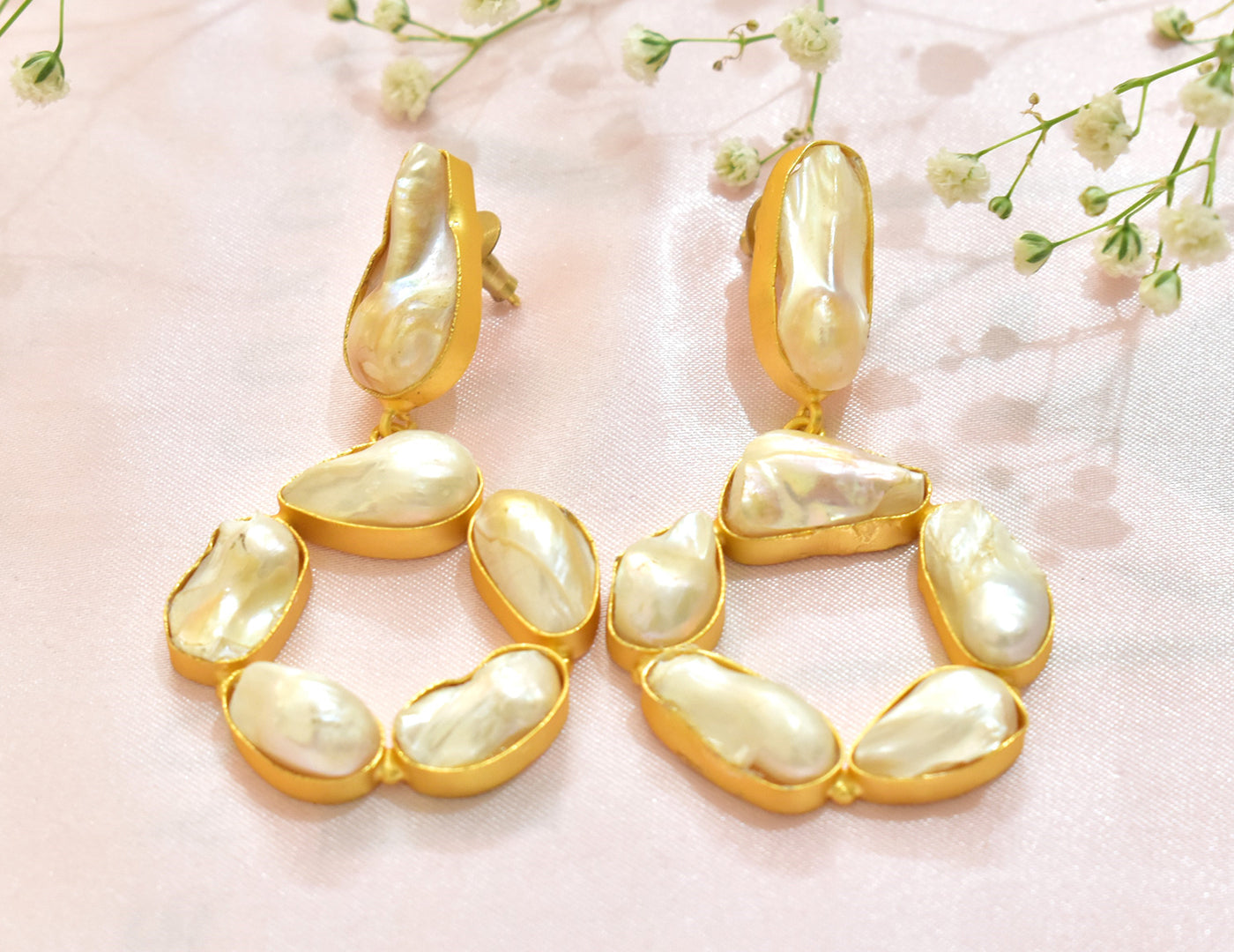 22KT Gold Plated Brass Luxury Earrings