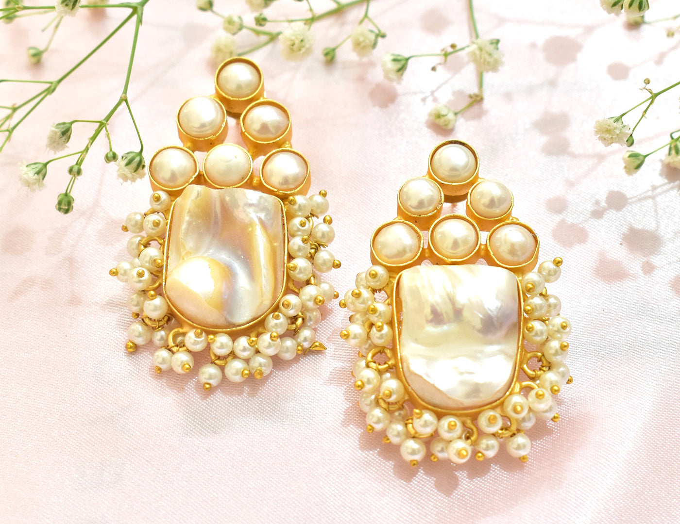 22KT Gold Plated Brass Luxury Earrings