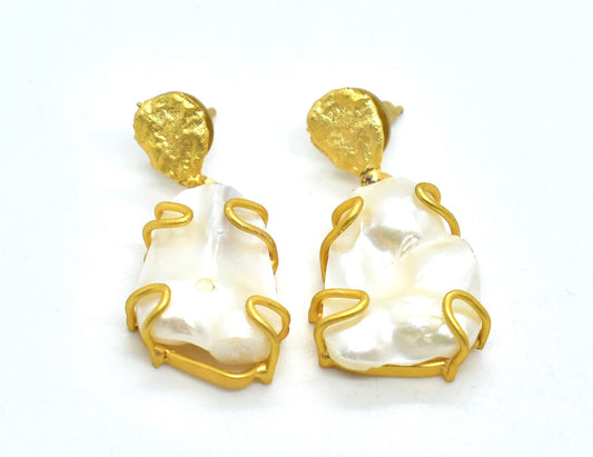 22KT Gold Plated Brass Luxury Earrings