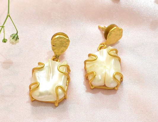 22KT Gold Plated Brass Luxury Earrings