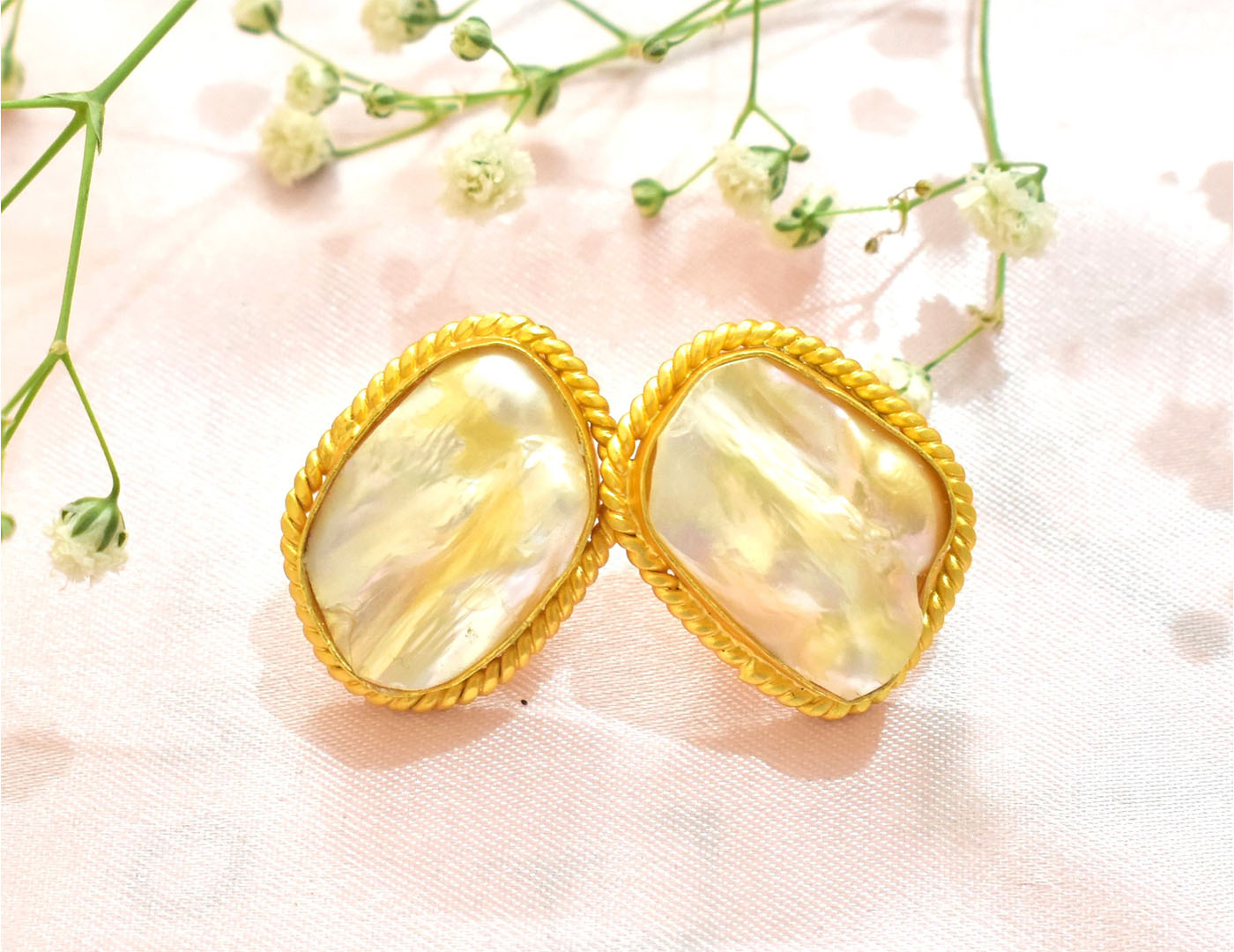 22KT Gold Plated Brass Luxury Earrings