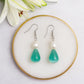 Tear Drop pearl earings,Crystal Teardrop| FRENCH WIRE | Triplet Offer