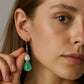 Tear Drop pearl earings,Crystal Teardrop| FRENCH WIRE | Triplet Offer
