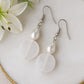 Beaded dangle earings,Crystal Teardrop| FRENCH WIRE | Triplet Offer