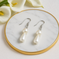 Tear Drop pearl earings,Crystal Teardrop| FRENCH WIRE | Triplet Offer