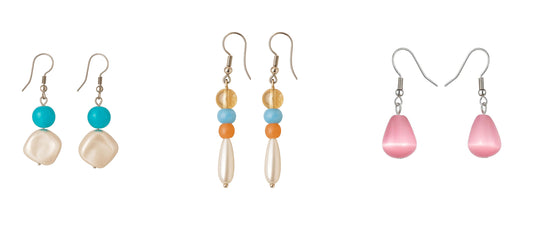 Tear Drop pearl earings| FRENCH WIRE | Triplet Offer